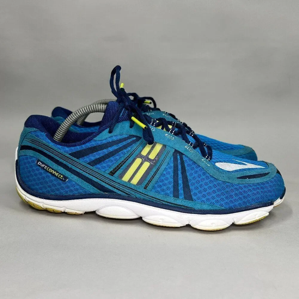 Brooks Pure Connect Running Shoes Men's Size‎ 10 Blue Athletic Training Sneakers
